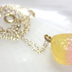 Candyネックレス:)　ピンクグレープフルーツ