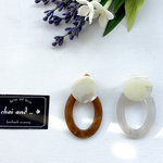 2WAY　shell marble    /earring/pierce
