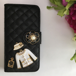 スマホケース☆人気の手帳型 iPhone6/6s お洋服とミニ香水瓶  iPhoneカバー/アイフォンケース