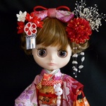 Blythe outfit ◆正絹◆着物◆京友禅の振袖セット◆ブライス◆