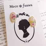 flower-miniピアス(ホワイト)