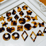 在庫処分SALE  <20個> べっこう風パーツアソート⑴