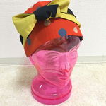 ヴィンテージ水玉切替ヘアターバン