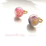 immortelle ring./purple
