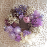 〔 lilac 〕花の輪 ドライフラワーのフラワーリース 