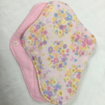 <防水>布ナプキンMサイズ、お花とうさぎ