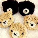 オーダー☆くまちゃんのアクリルたわし5個セット
