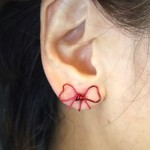 まるでピアス  りぼん  🎀  ストレスフリー・イヤリング