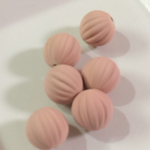 【再販2】14mm丸玉6個 アクリルビーズ ピンク   