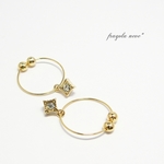 diamond shape hoop*　イヤリング