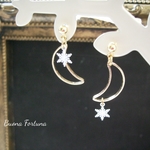 冬の月ピアス・イヤリング