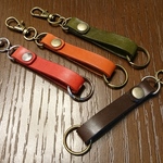 レザー(本革)キーホルダー ミニ(チョコ)