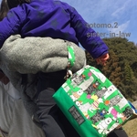 おんもにつれてって～‼ おむつポーチ♡  くまさん🐻(緑)
