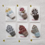 Mitten brooch とんがりミトンブローチ　ウール 
