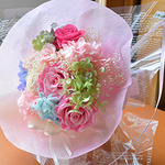 発表会の花束　プリザーブドフラワー