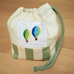 刺繍入りコップ袋＊巾着袋＊気球＊