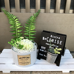 フェイク フラワー 植物 寄せ植え リメ缶
