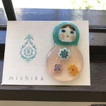 ベネチアングラスで作ったマトリョーシカＬＬ♪ピン11