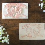 名刺サイズ❁似顔絵はんこ✴︎ウェディングはんこ