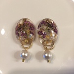 ドライフラワー ピアス