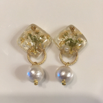 ドライフラワー ピアス