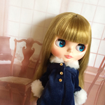 ★ブライス アウトフィット★ネイビーファーコート