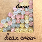 6mm★天然石 モルガナイト Mix