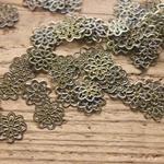 透かしパーツお花14mm【100個】50個×2袋金古美