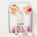  flower cabochon イヤリング③
