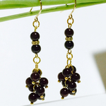 ガーネット 実のなるピアス