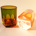 【新春お得セット】夕焼け猫+特大袴切子