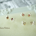 【再販×3】プチ♡ちっちゃなパールブーケピアス