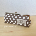 ドット柄がほっこり可愛い☆がま口ペンケース☆