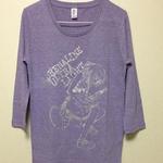 GuitarGirl Tシャツ7分袖　SilverPrint