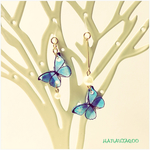 【新色追加♡】冬の蝶ピアス