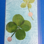 幸せの四つ葉カード、空2