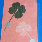 幸せの四つ葉カード、赤1