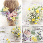 yoshie8様専用ページ♡ブーケ、ヘッドドレス、ブートニア3点セット♡