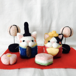 羊毛フェルト ひな祭り ニャンコセット