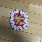 おにぎりストラップ。梅干し付き。