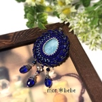 ペンダントヘッド【雫シェル skyblue】