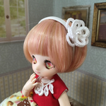タティングレースのお花カチューシャ