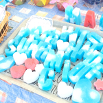 ikuchant様専用 青空 ミニイニシャルキャンドル（ローズ4個・オレンジ4個）