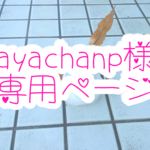 ayachanp様専用ページ