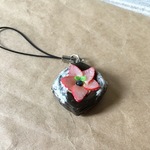樹脂粘土のチョコデニッシュストラップ