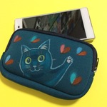 猫のスマホケース●スマホ入れ●原画●イラスト●絵画●絵●アート