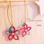 sale♡フレッシュフラワーのアメリカンピアス