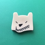 チビ 噛みつき シロクマ ヘアクリップ