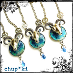 【レジン作品】漸深海ネックレス