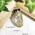 ヒマラヤ水晶ポイント＊聖なる守り　ペンダントトップ
